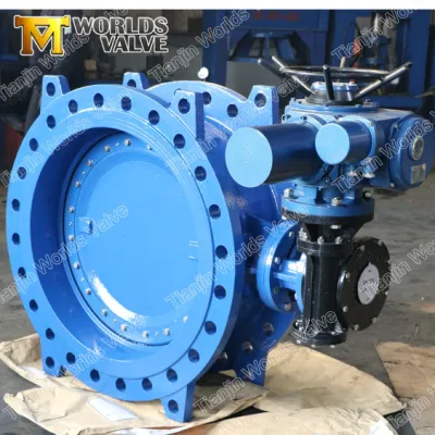 PN6-PN10-PN16-PN25-Class125-Class150 válvula de mariposa excéntrica de doble brida con neumático Válvulas de retención de la compuerta del accionador eléctrico
