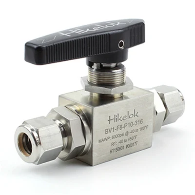  Bola de acero inoxidable de acero inoxidable tipo Parker 6000 psi Fabricantes de válvulas
