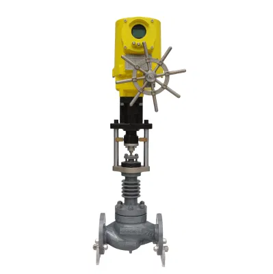 Válvula de control de automatización de alta temperatura válvula de control eléctrico para gas Vapor