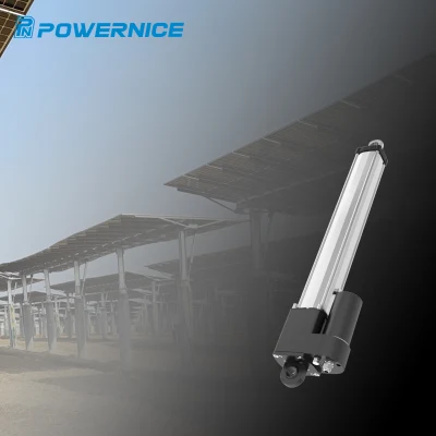 24V DC Seguidor Solar de pulido de actuador lineal eléctrico con carga máxima 50000n para soportes de PV