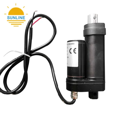  Industrial Specialized Factory Customized Solutions 12/24V DC Motor 1000N empuje 3,5mm actuador lineal eléctrico a pequeña escala resistente al agua IP66/S.