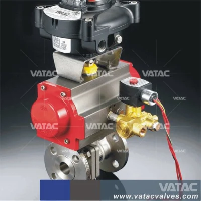 Válvula de bola flotante industrial neumática y eléctrica de latón, hierro fundido o acero inoxidable forjado con rosca / tornillo NPT o extremos BSP