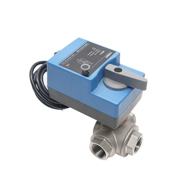 Winvall DN15 Control de agua eléctrico de la válvula de bola de acero inoxidable 24V de los Actuadores motorizados