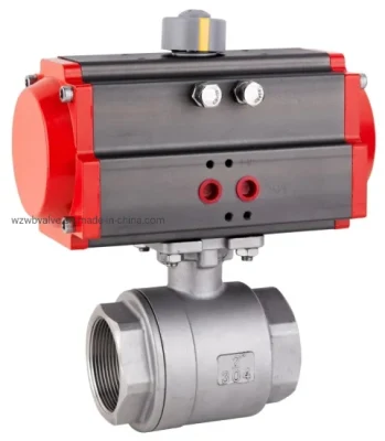  Acero Inoxidable acero al carbono/CF8M5211 ISO de brida de montaje superior/Pad 150lb/10K/PN16/neumático/Unidad eléctrica accionada por motor/actuador 2PC Válvula de bola