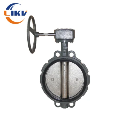 Línea media junta dura DN32 DN50 DN700 de hierro fundido de 14 pulgadas de Control de flujo de agua gusano actuador eléctrico accionado por motor Wafer Válvula de mariposa de conexión de agua, gas de petróleo