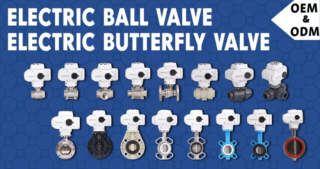 DN50 Motor Actuated 3 Way Flange Valve