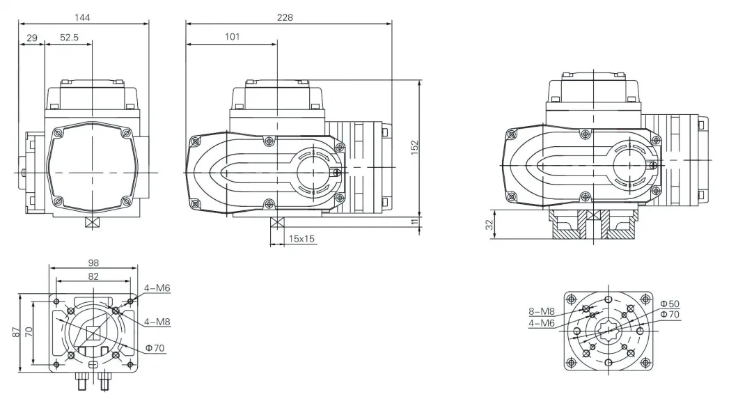 Automatic Control Part QH Series Modulating Electric Actuator for Industrial Valve