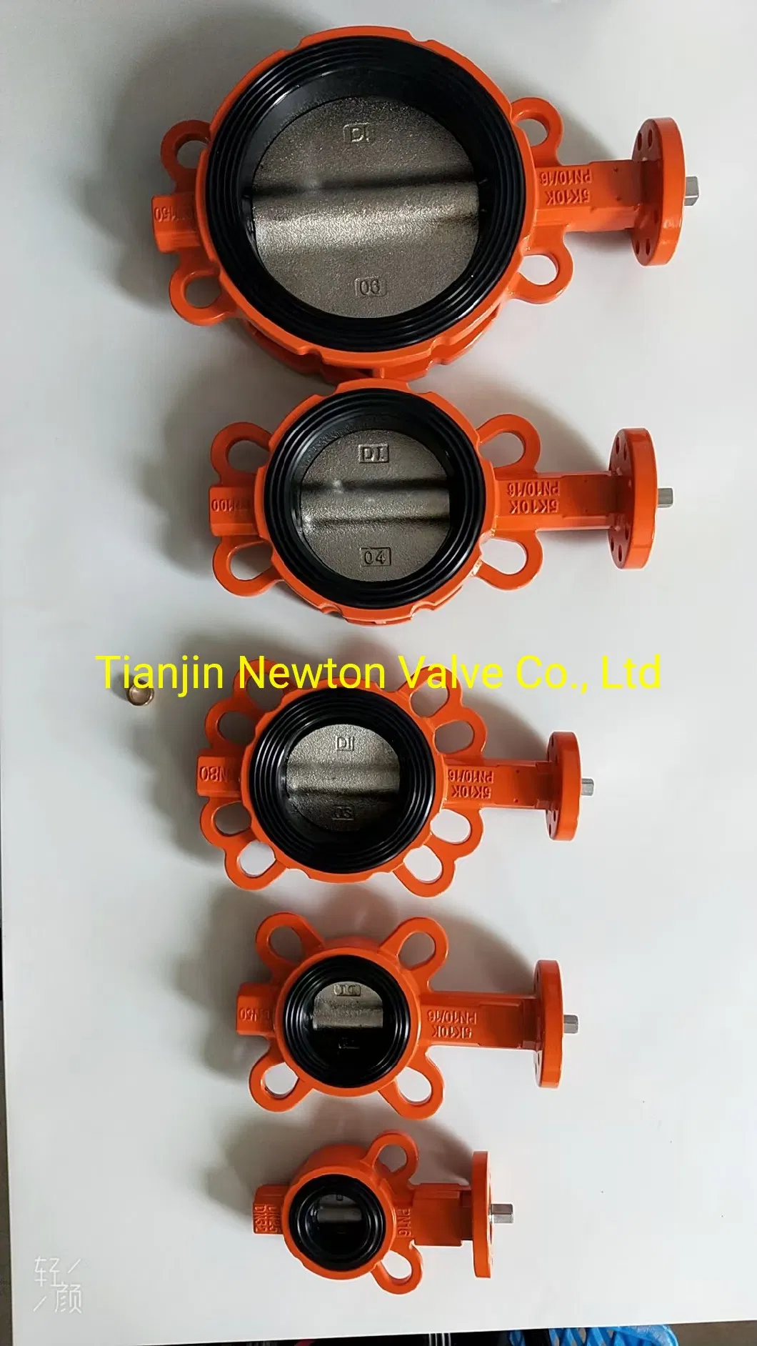 Full Rubber Liner Disc Wafer Butterfly Valve Universal Standard with Electric Actuation