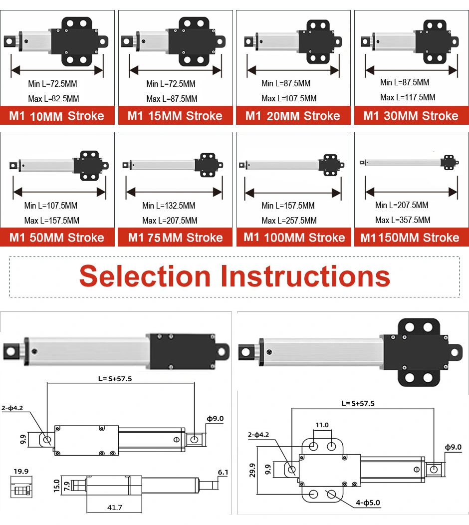 High Speed Small Electric Linear Actuator