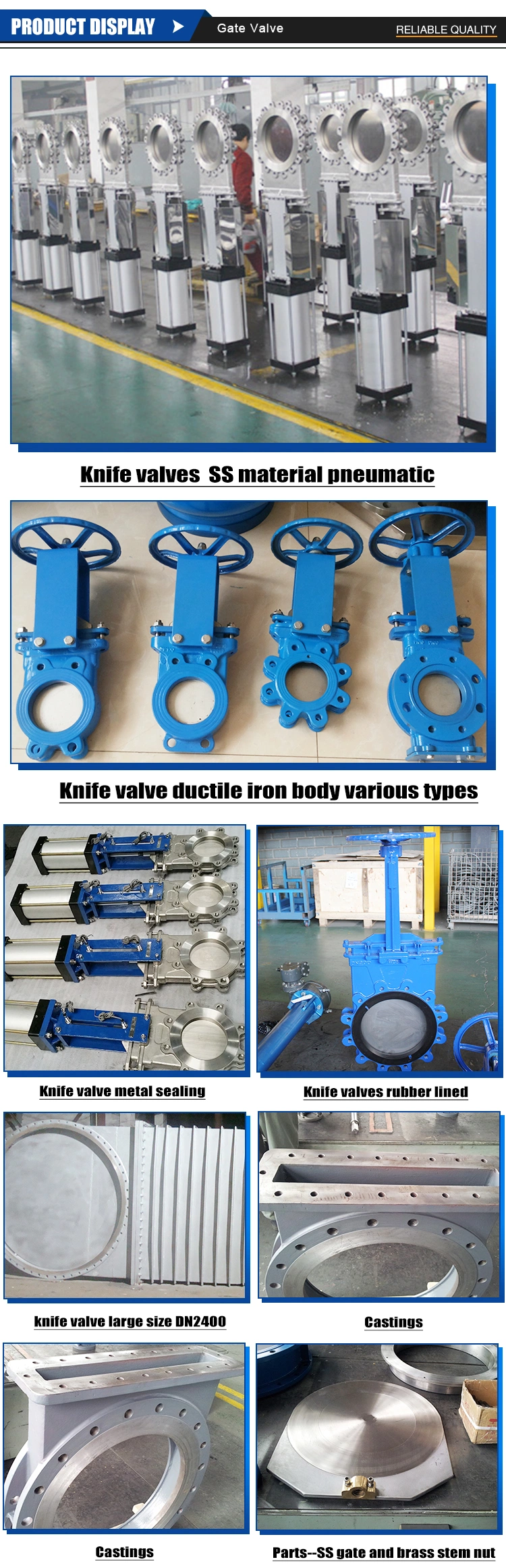 Electrically Actuated Wcb Hard Seal Flange Slurry Knife Gate Valve