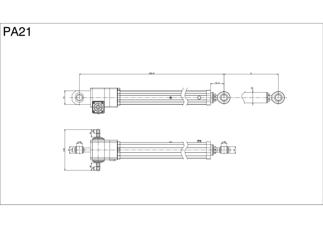 High Thrust Industrial Grade Linear Actuator with 5000n