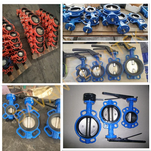 Double Eccentric Flange Gear Actuated Butterfly Valve Resilient Seated Water or Air