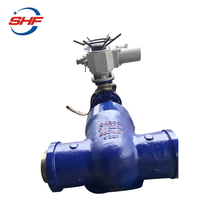 DIN Pn16 Flange on off Type Multi Turn Motorized Electric Actuator Gate Valve