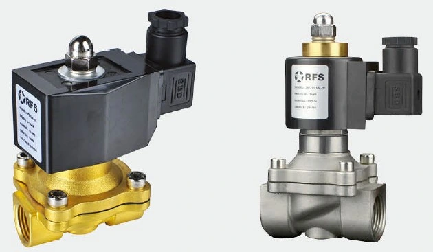 2W Series Direct Acting 2/2 Normally Closed Waterproof Solenoid Air Liquid Oil Control Valve