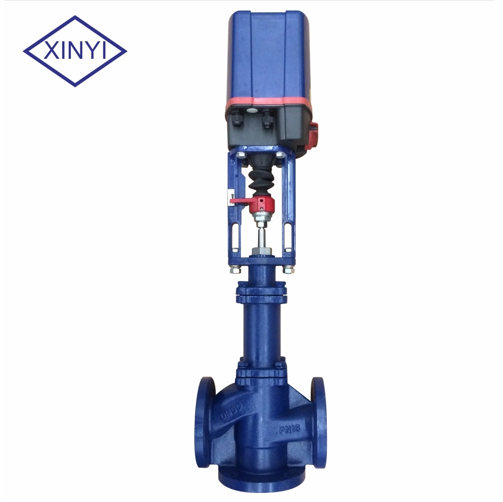 Globe Flow Direction 220V Electric Actuated Operator Steam Control Valve