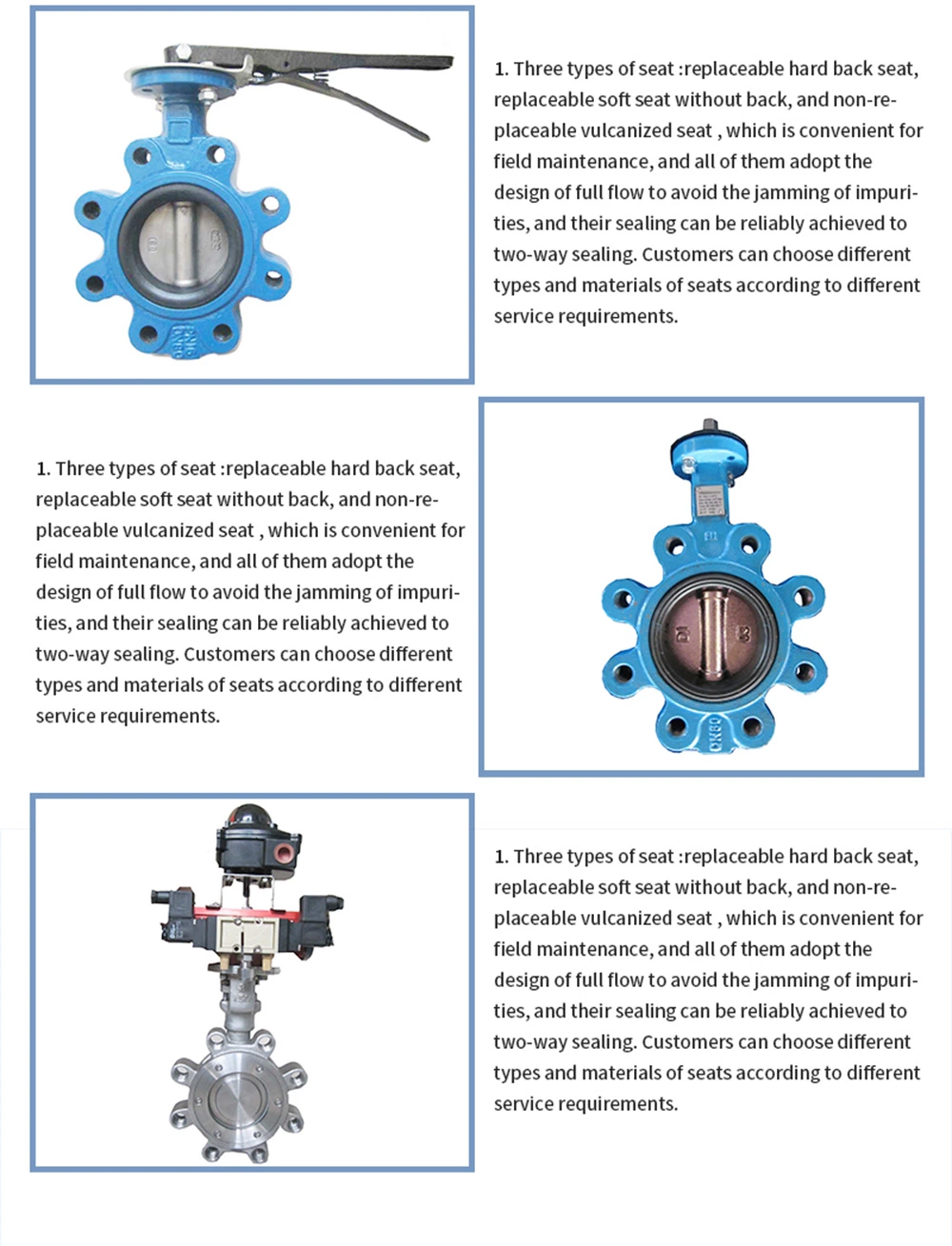 Actuated Motorized Automatic Control Cast Iron Ductile Iron Electric Lt Lug Type Wafer Butterfly Valve