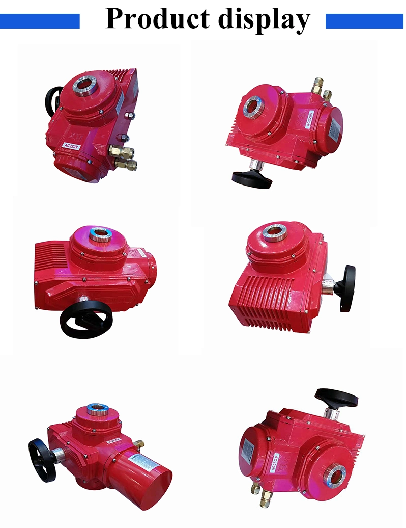 Electric Motorized Butterfly Valve Output Toque 50nm Protection Level IP67 Power 220V 110V Dle-05z/Dle-10z/Dle-16z