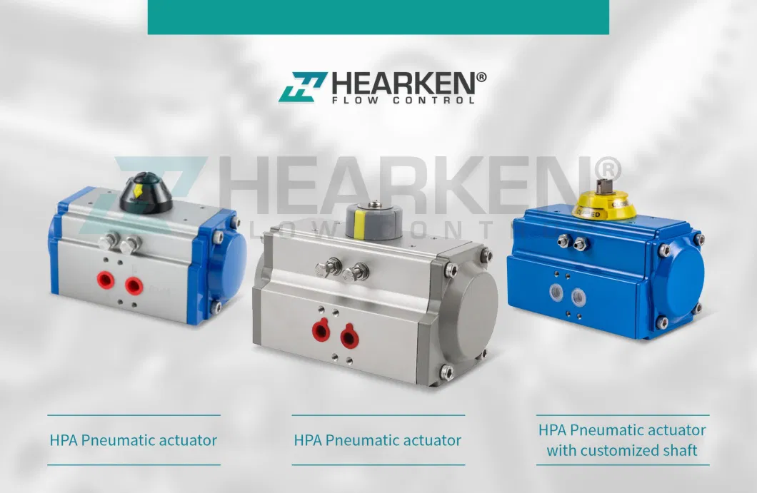 Customized Blue Rack and Pinion Quarter Turn Pneumatic Valve Actuator