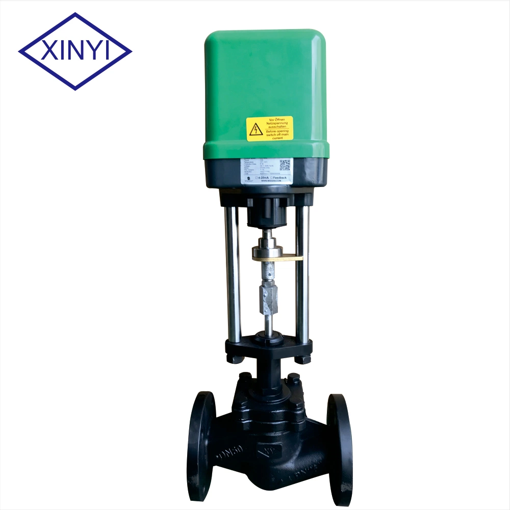 DN32 Electric Actuator 200nm High Temperature Steam Regulating Type Replace Proportional Control Globe Valve