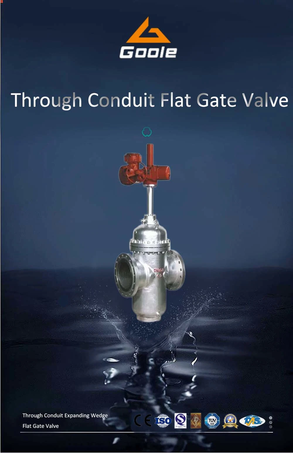 Electric Actuated Double Wedges Expansion Type Flat Gate Valve