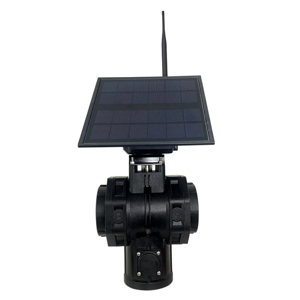 Solar Normally Closed Solenoid Actuators with Valve and Control Timer System Mini Wafer Motorized Water Butterfly Valve