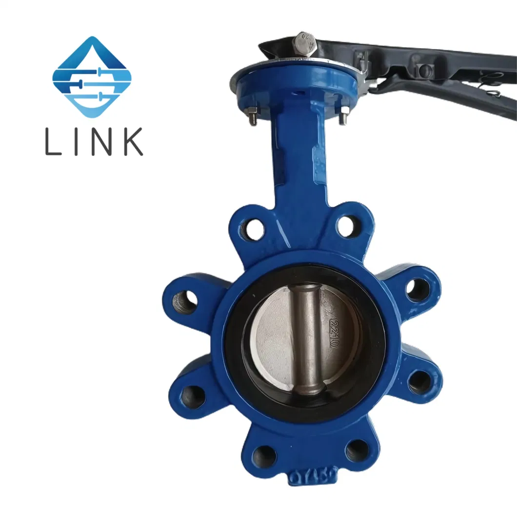 Electric Motorized Butterfly Valve Wafer Connection with EPDM Seat Cast Iron Material