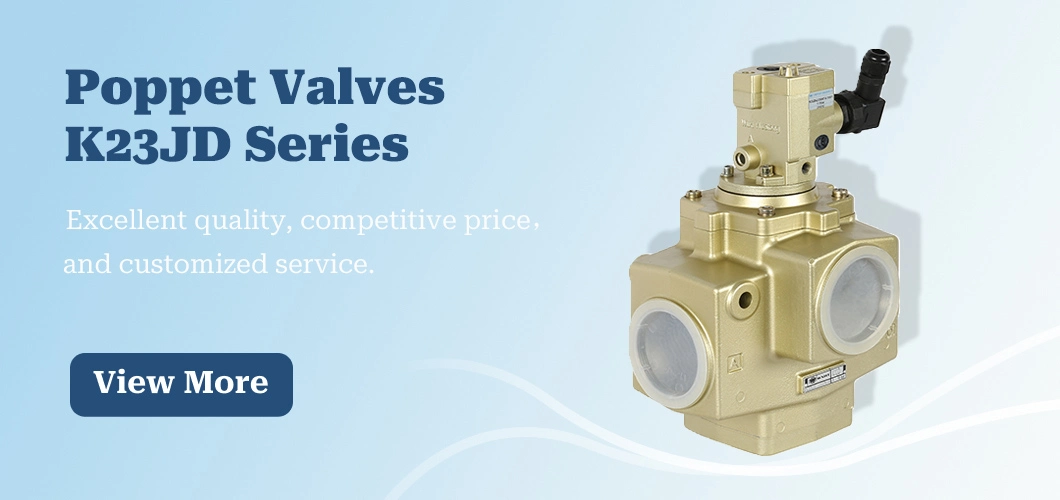 5%off China Supplier High Flow Rate Directional Control Headline Valve K23jd-15wht Inline Mounted Poppet Valves Dia G1/2&quot; Huatong Pneumatic Valve