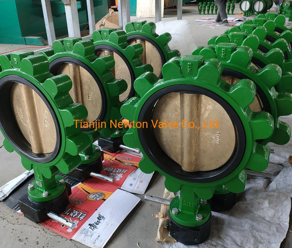 Lug Type Ductile Iron Stainless Steel Electromagnetic Pneumatic Actuator Lined with Industrial Control Lugged Butterfly Valve for Water