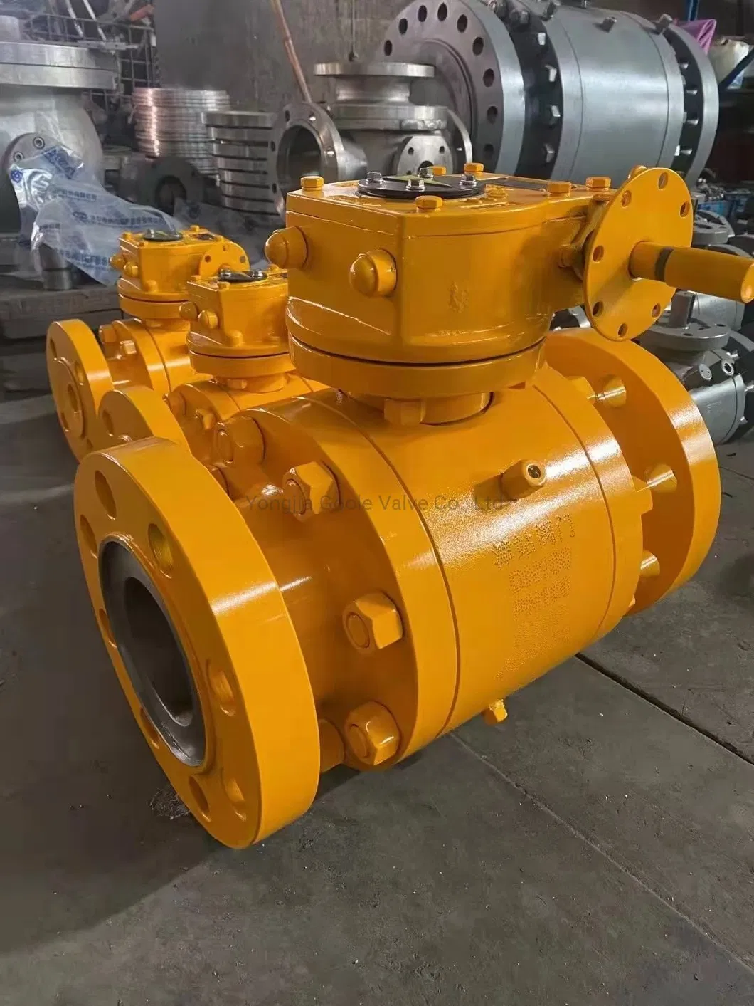 API 6D/API 608 High Pressure Forged Steel Hard Seal/Metal Seated Trunnion Mounted Ball Valve /A105/Lf2/F304/F316/Pneumatic/Electric/Motorized/Gear Operated