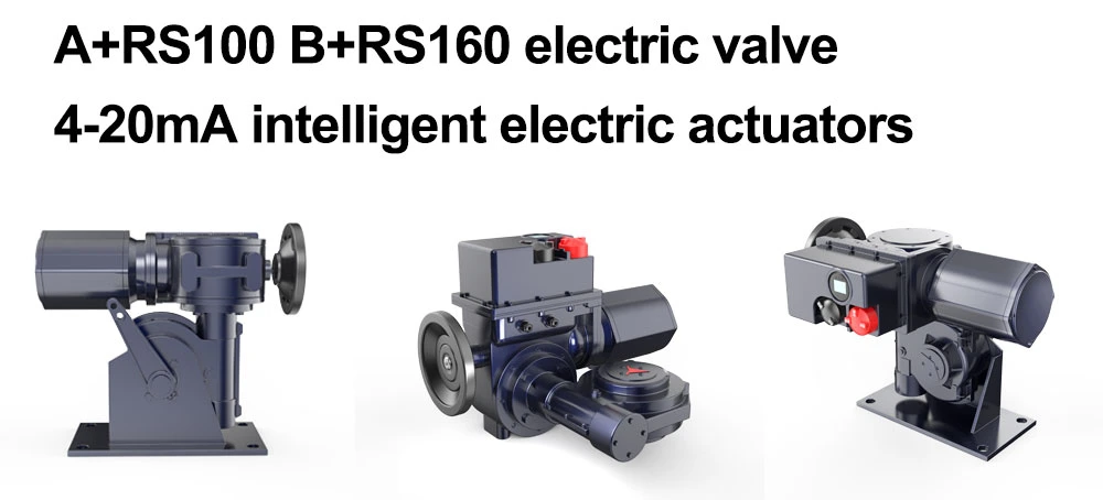 Electric Motorized Valve 4-20mA Electric Quarter Turn Intelligence Electric Actuator