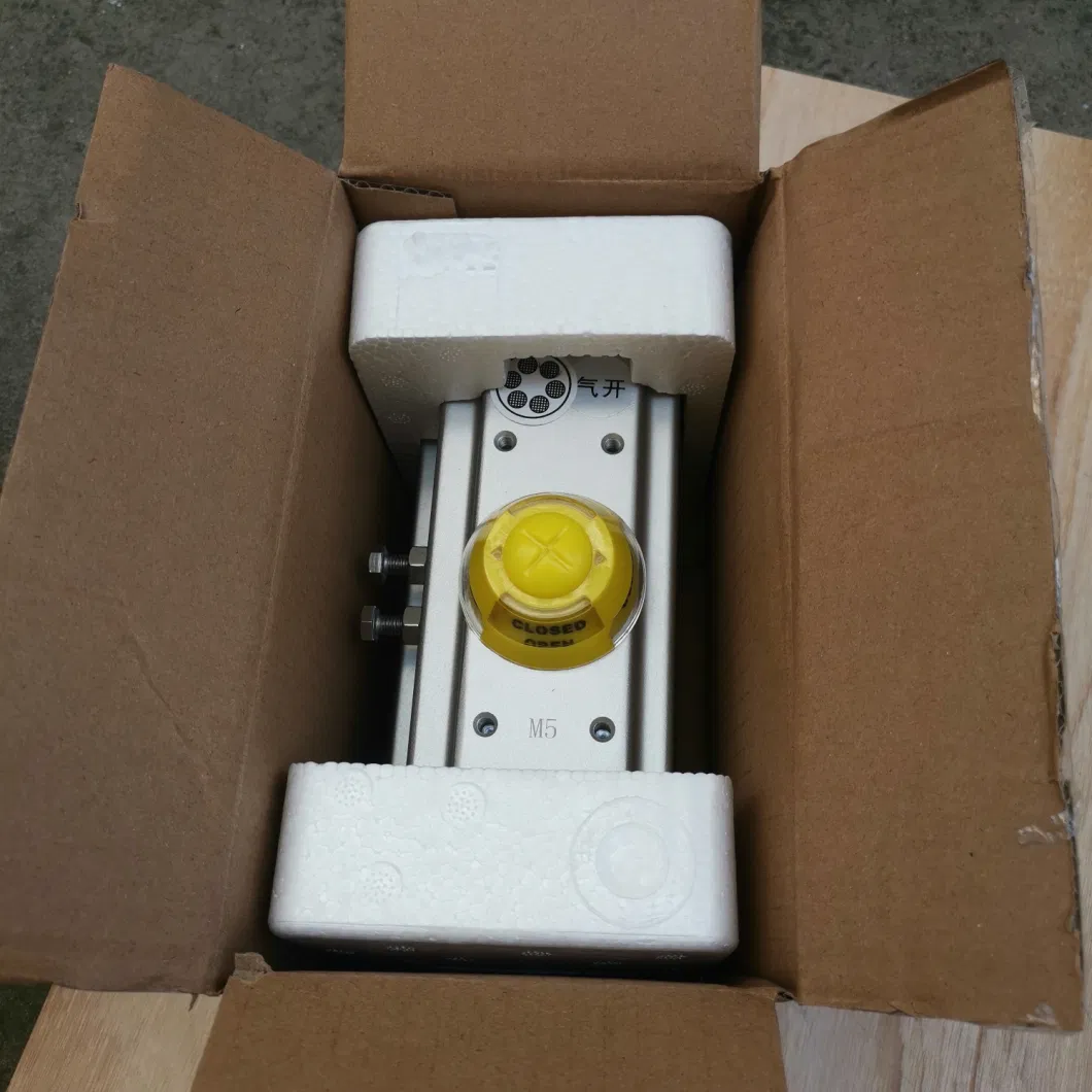 Chinese Dealer OEM Double/Single Acting Spring Return Rack &amp; Pinion Rotary Pneumatic/Air Actuator for Ball/Butterfly Valve, Alluminum/Stainless Steel Body