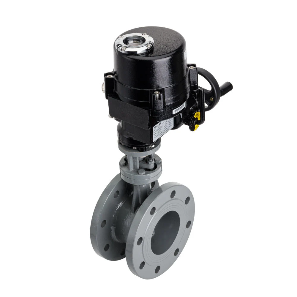 Lq1-10 Motorized Actuator for DN100 2inch Cast Steel Ventilated Flange Butterfly Valve