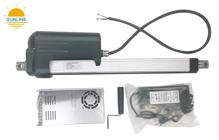 12000n 12/24DC Hospital Bed Heavy Duty Electric Adjustable Stroke Industrial Linear Actuator for Salon Furniture Parts Use