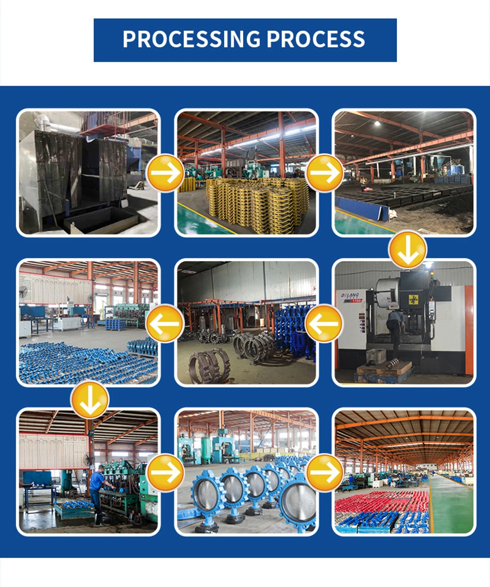 Actuated Motorized Automatic Control Cast Iron Ductile Iron Electric Lt Lug Type Wafer Butterfly Valve