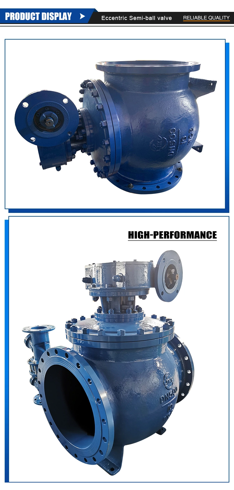 Round Flange CF 3m Motorized V Type Spherical Ball Valve Gear Operated