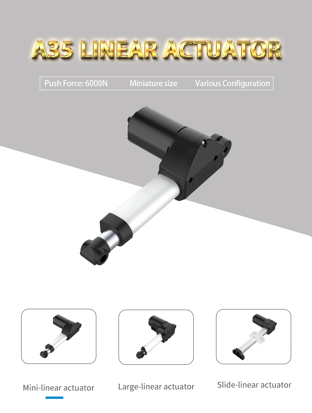 Richmat A35 China Manufacturer of Linear Actuator with Cost-Effective