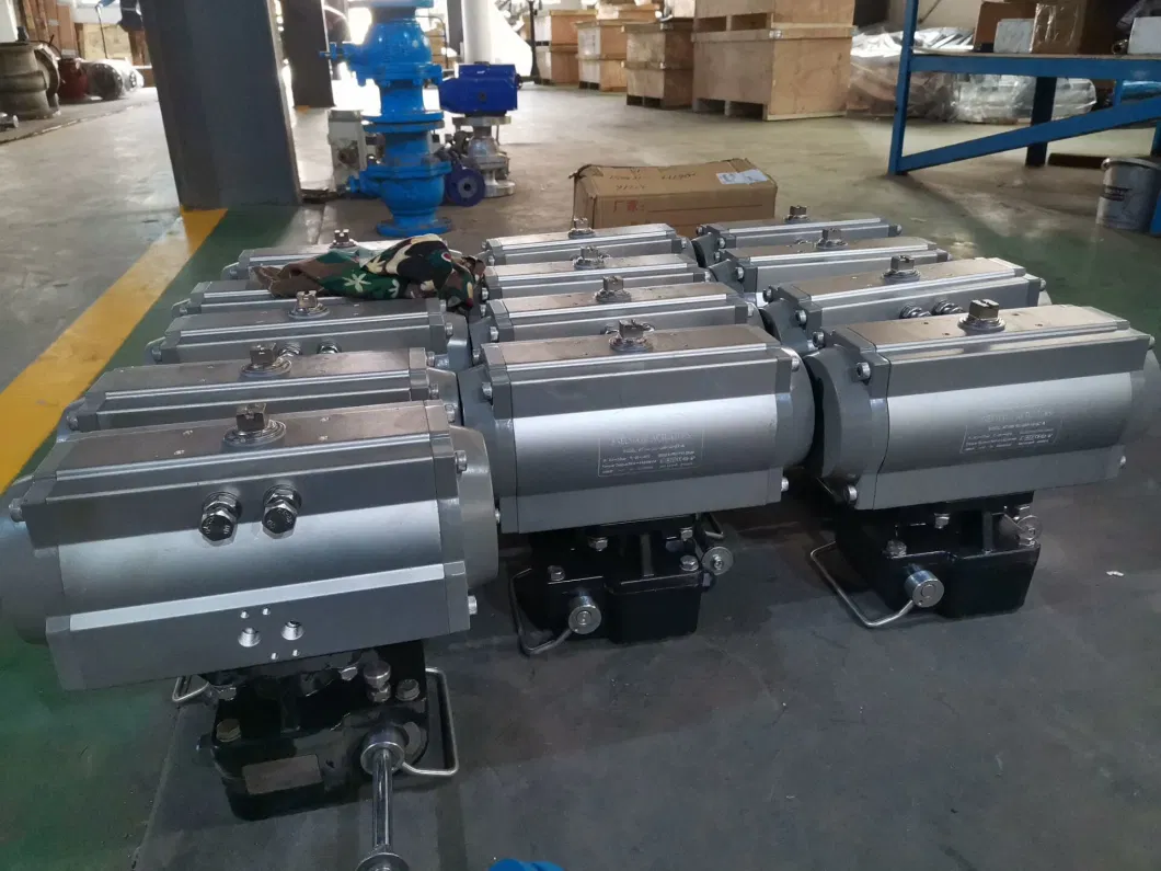 Double Acting and Spring Return Pneumatic Actuator for Rotary Valves