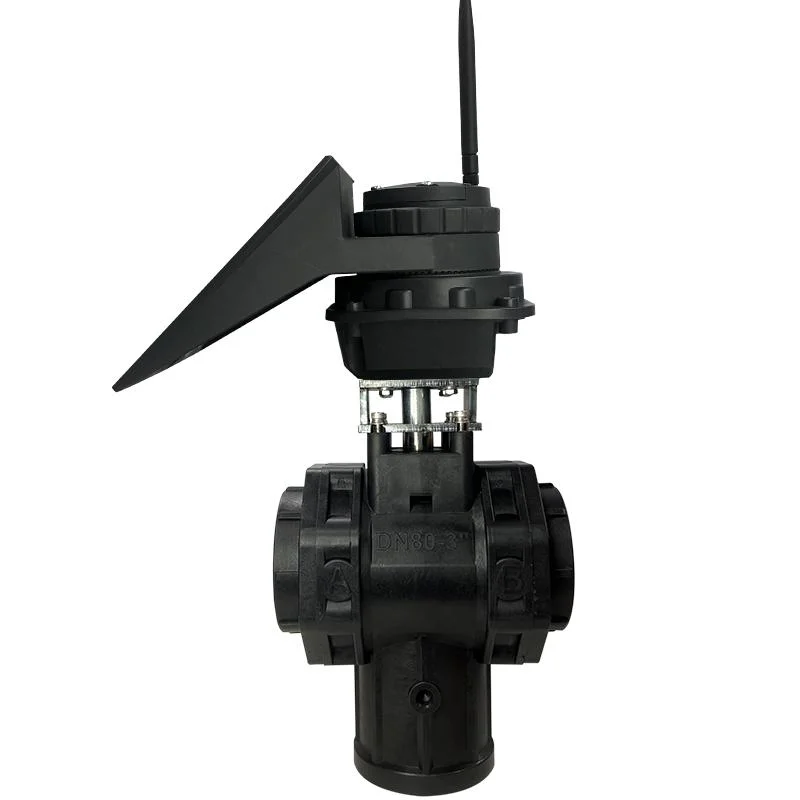 Solar Timer Gate 12V Actuator DN50 Control Valve with Actuator Globe Actuated Concentric Butterfly Valve