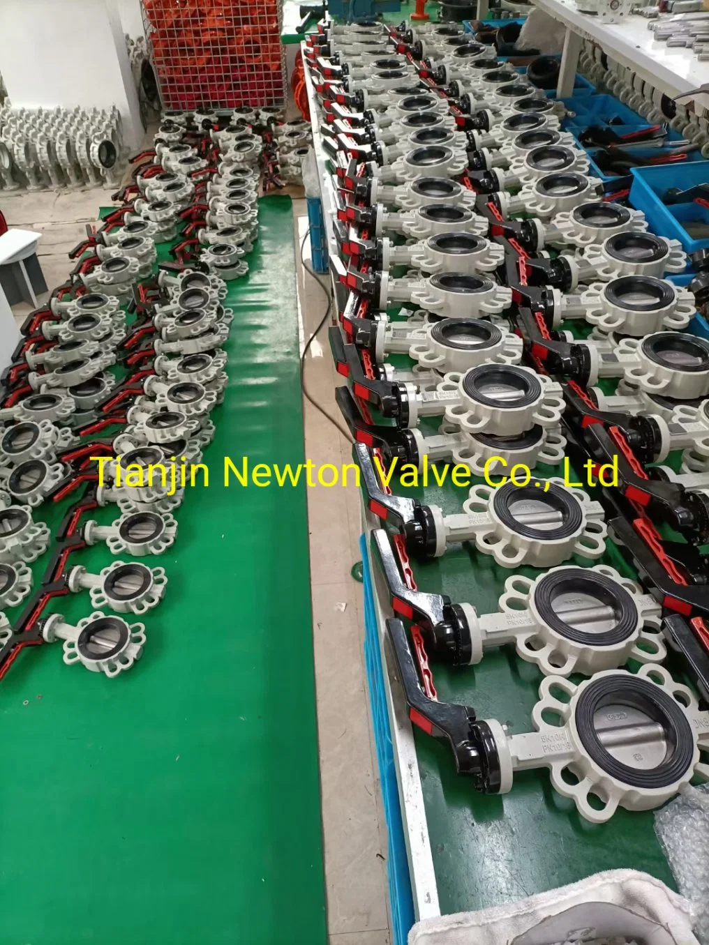 Full Rubber Liner Disc Wafer Butterfly Valve Universal Standard with Electric Actuation