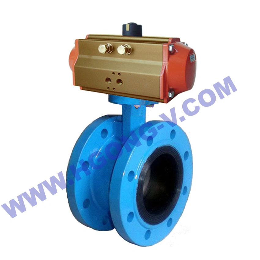 API/DIN Water Control Cast Steel Industrial Pneumatic Flange Globe Valve for Oil Plant