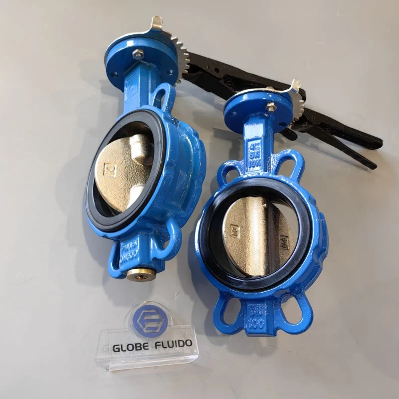 Cast Iron Motor Operated Motorized Electric PTFE Control Wafer Actuator Butterfly Valve