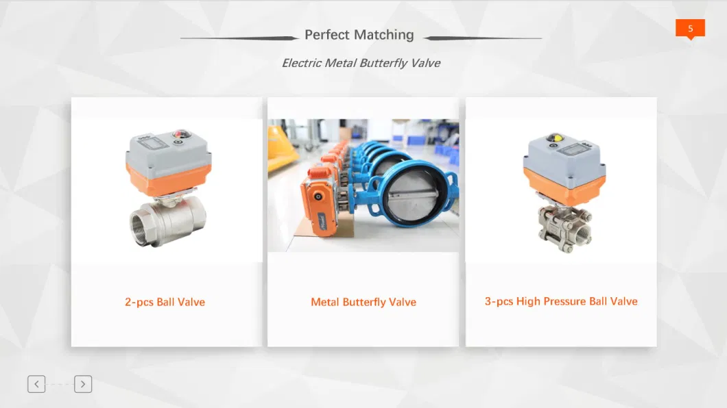 PVC on off Type Electric Actuator Motorized Electric Water Flow Control Ball Valve