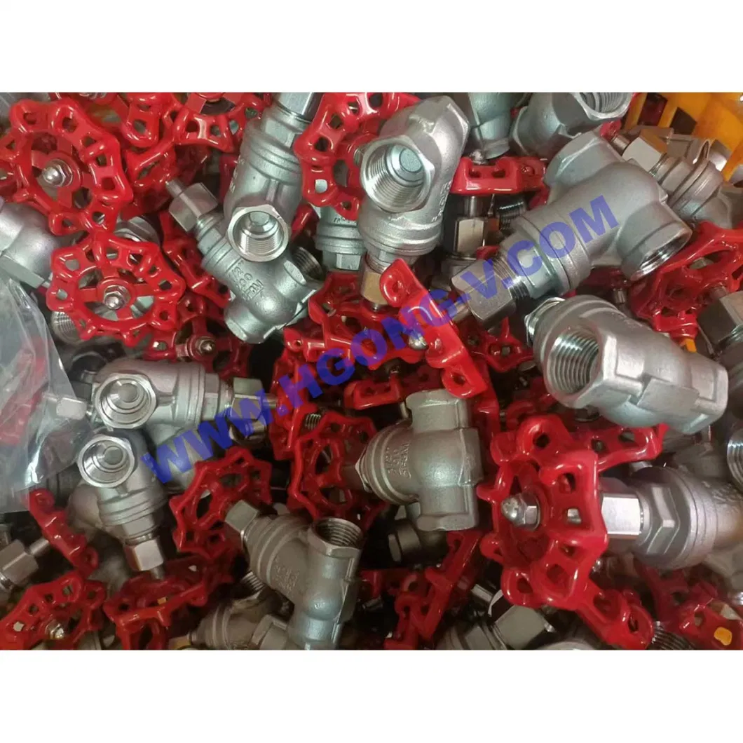 API/DIN Stainless Steel CF8 304 Wcb Bsp/NPT/BSPP Thread Globe Valve for Water Control