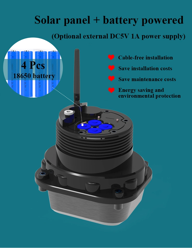 Solar Timer Gate 12V Actuator DN50 Control Valve with Actuator Globe Actuated Concentric Butterfly Valve