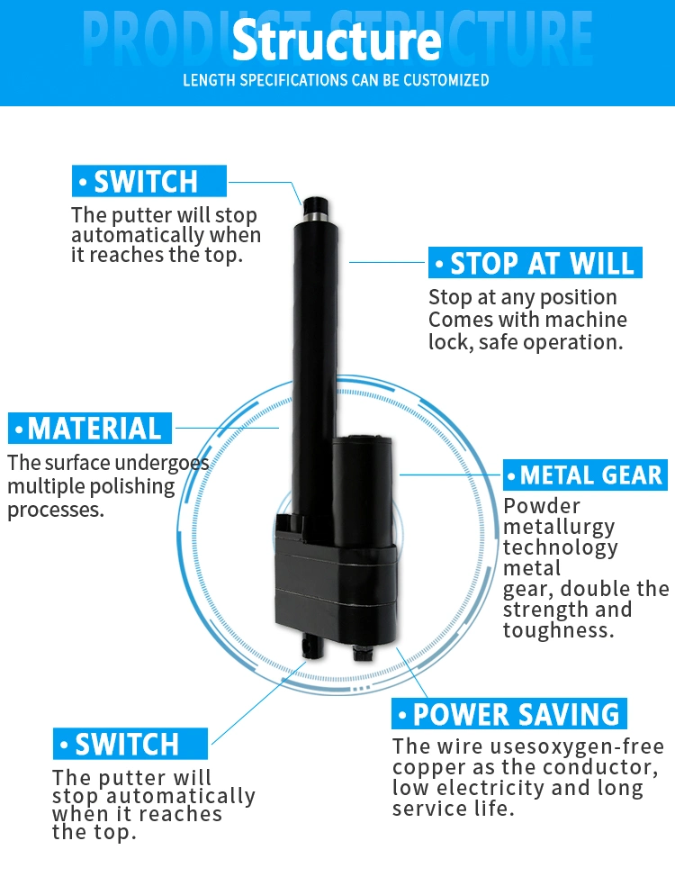 Heavy Duty 12000n Linear Actuator, Electric Actuators for Industrial Automation