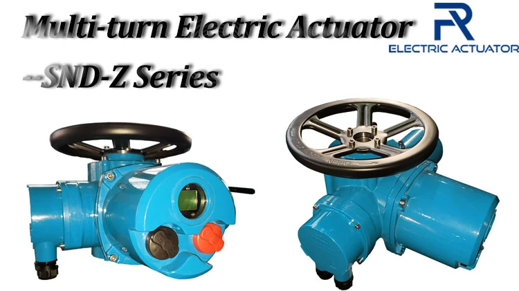 Multi-Turn Electric Actuator with Control Valve Opening and Closing for Motorized Knife Gate Valve Snd-Z40 Snd-Z45 Snd-Z60