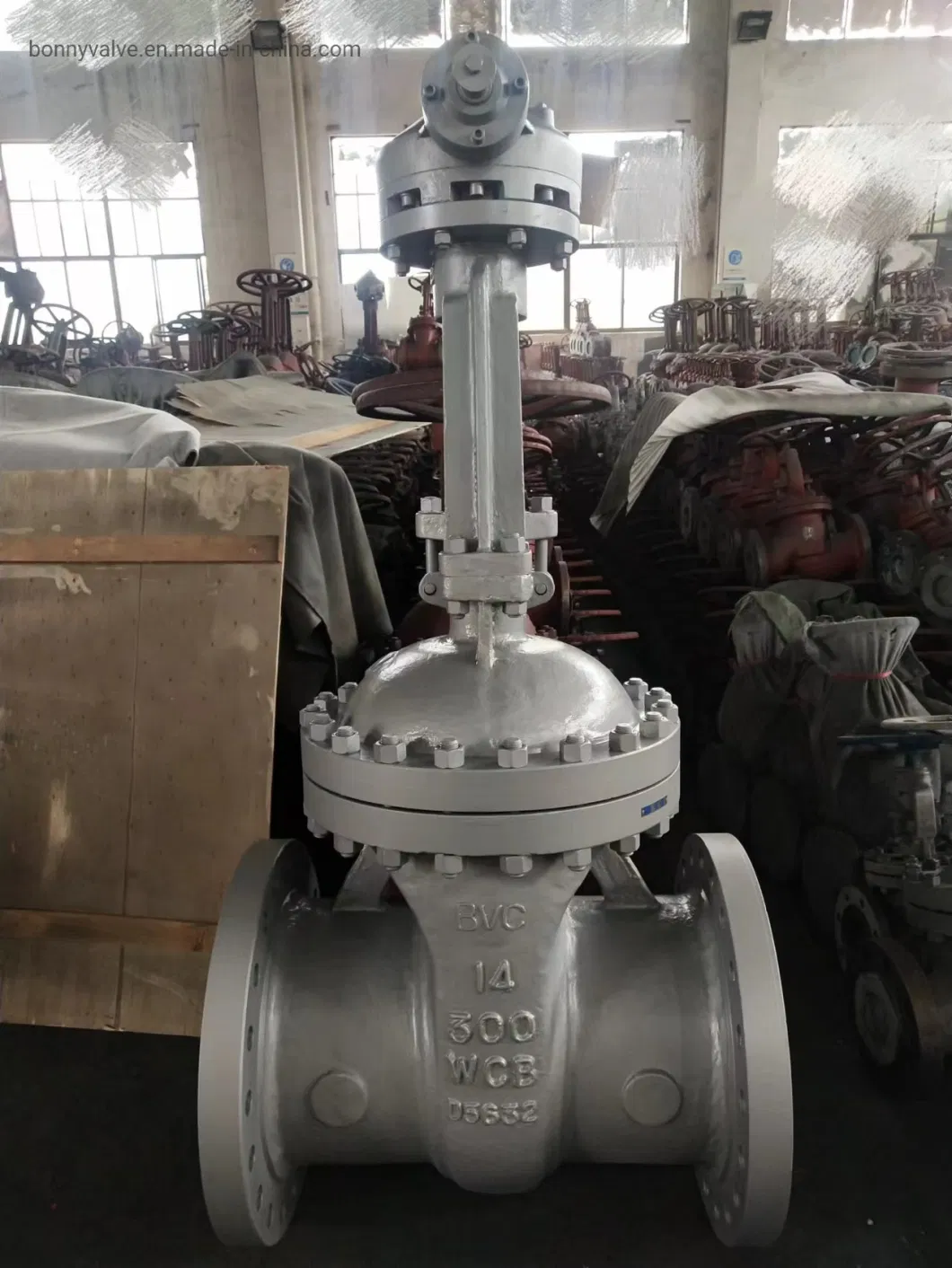 Cast Steel Wedge Wcb Electric Actuated Class 150 Metal Seal Gate Valve