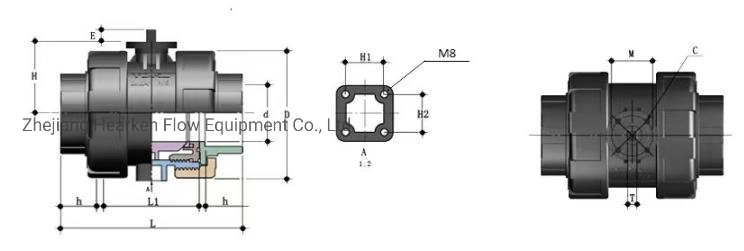 Hot Sale China Manufacturer Rack Pinion Design 0 45 90 180 Degree Rotary Double Acting Three Position Pneumatic Actuator