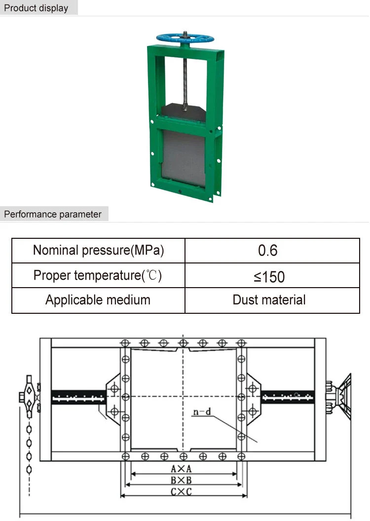 Pneumatic Air Operated Slide Knife Gate Valve