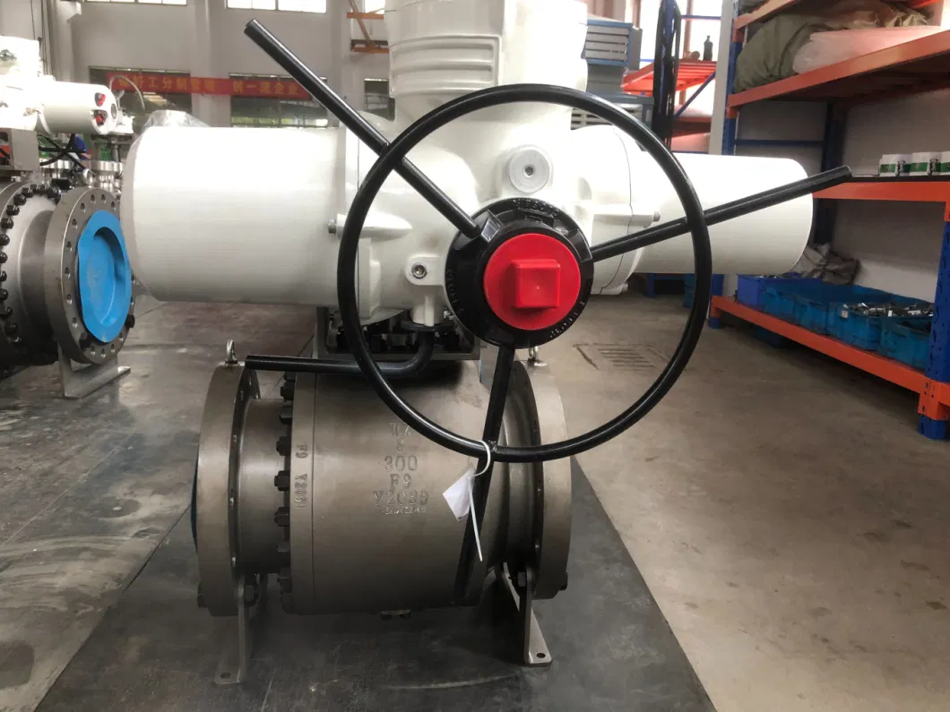 API 6D 316ss Large Cast/Forged Stainless Steel Turbine/Electric Trunnion Ball Valve Fire Damper